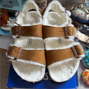 Birkenstock Milano Suede Shearling 41